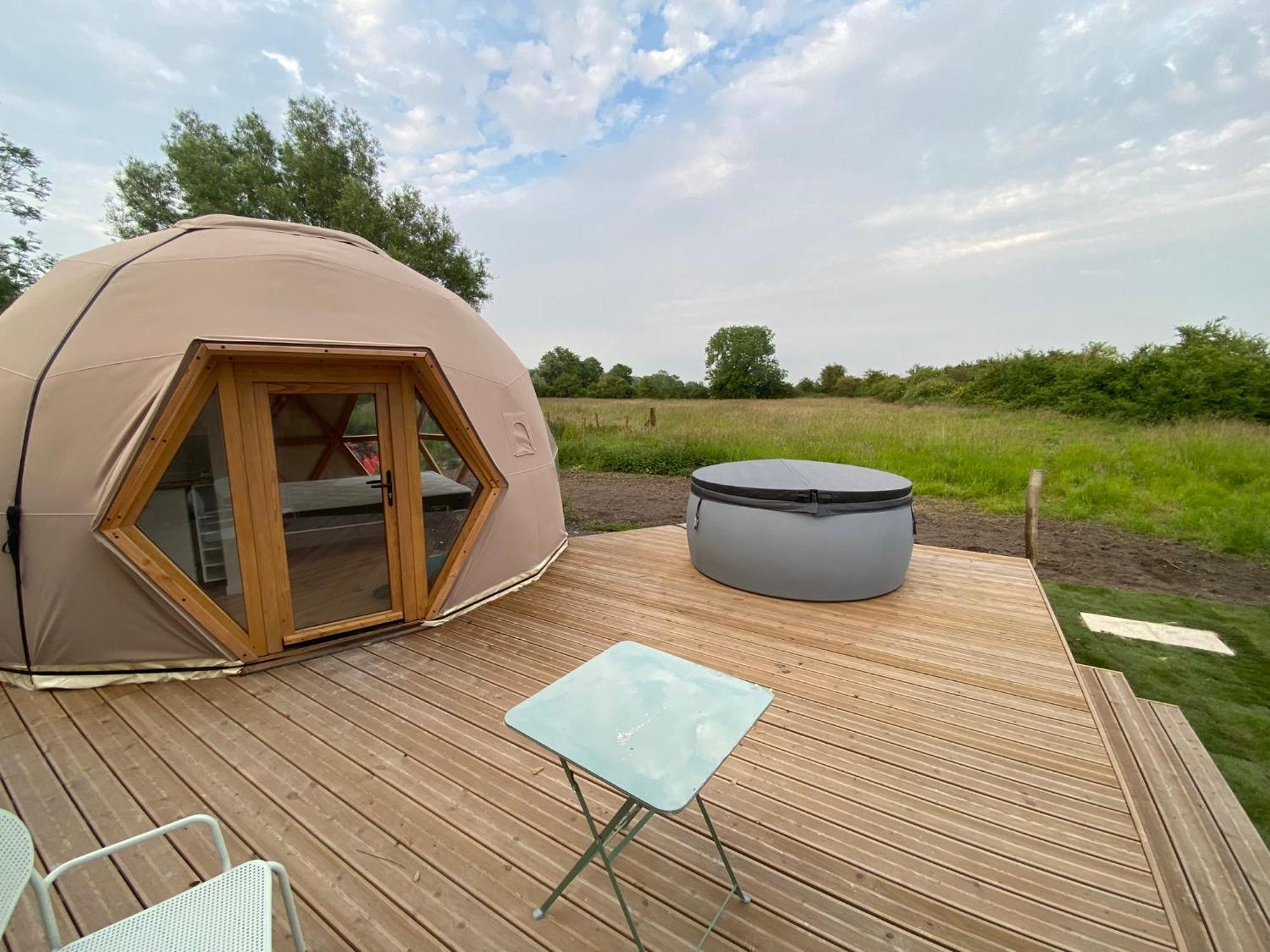 Hotel Dome Geodesique - Baie De Somme Favières Exteriér fotografie